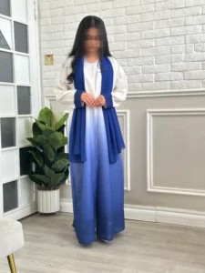 Blue Ombre Abaya