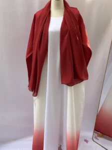 Red Ombre Abaya